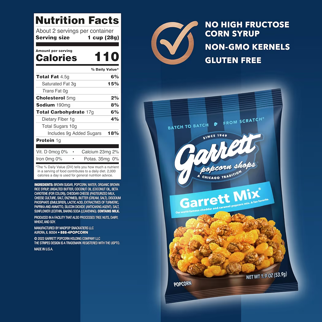 Nutrition Facts Bag 1